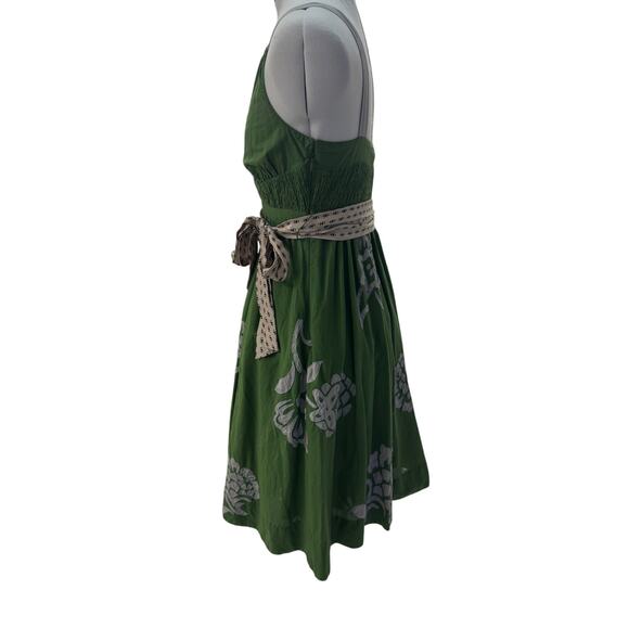 ANTHROPOLOGIE LITHE RIVER OF GRASS DRESS - Picture 3 of 5